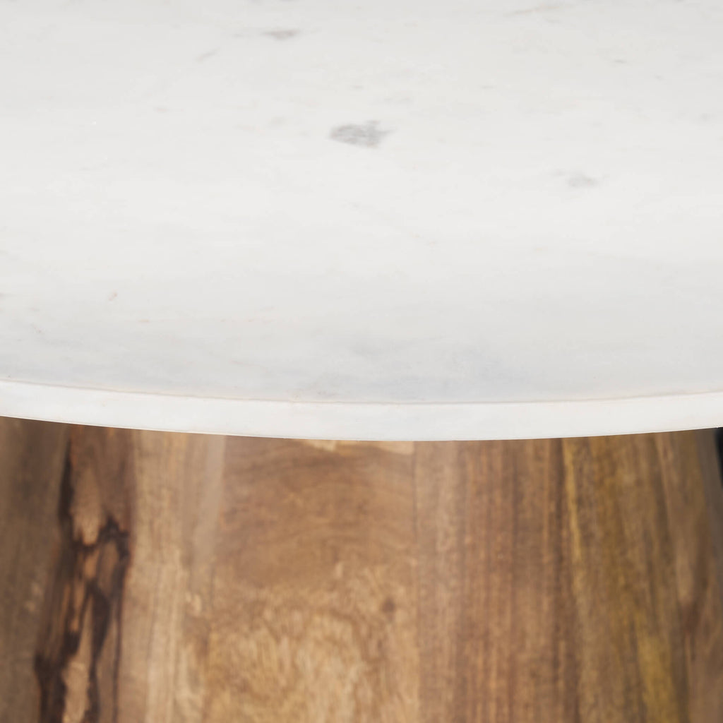 MERCANA ALLYSON 42" MARBLE TOP DINING TABLE 70563-AB