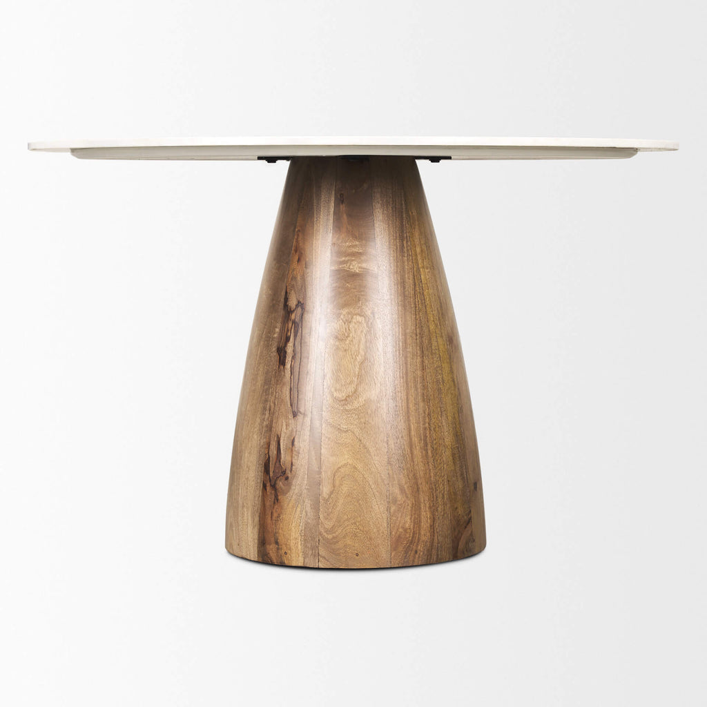 MERCANA ALLYSON 48" MARBLE TOP DINING TABLE 70565-AB