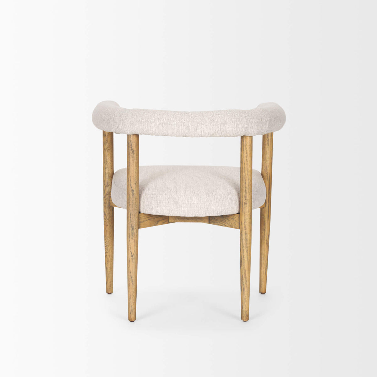 MERCANA ARDEN CREAM TWILL FABRIC DINING CHAIR 70422