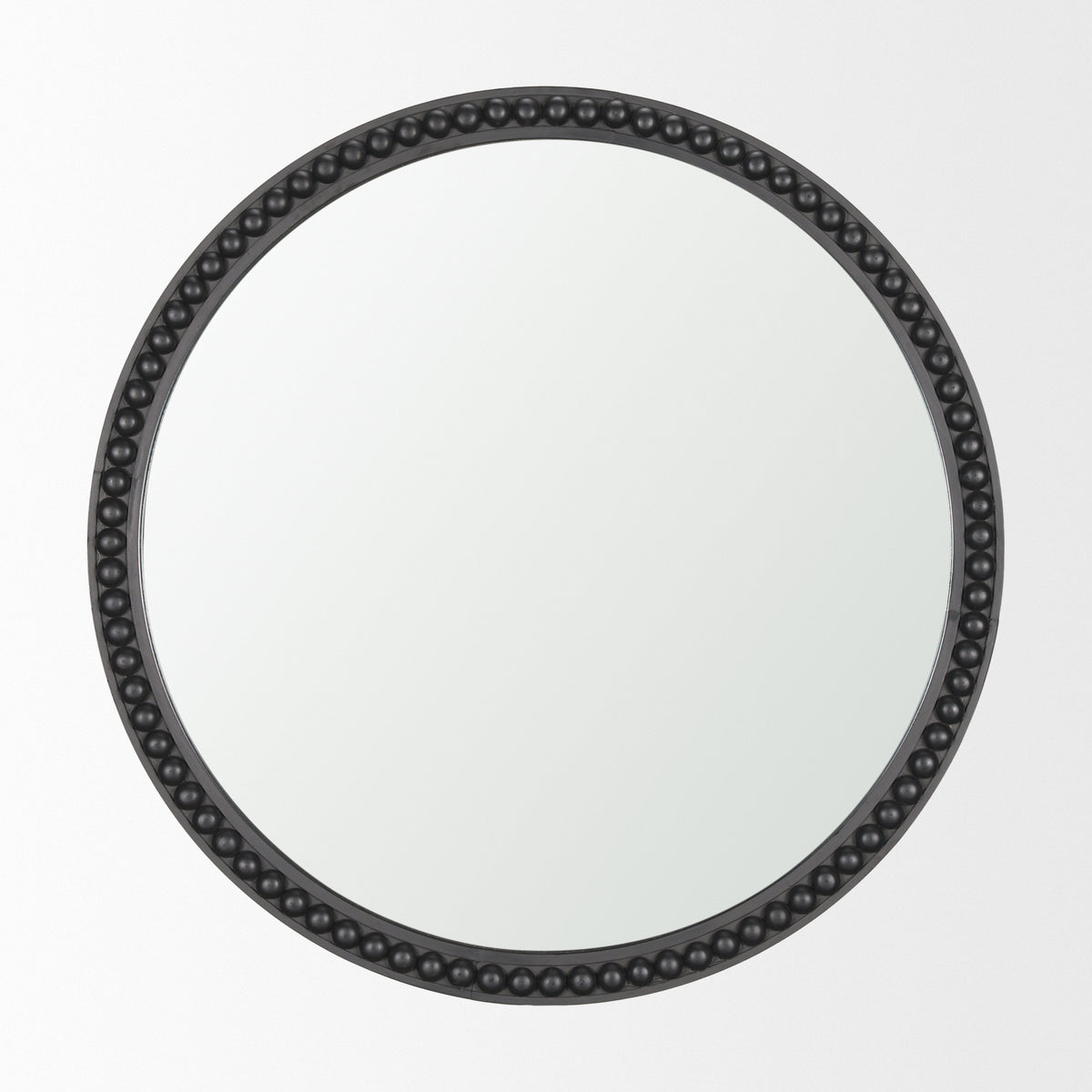 MERCANA ROAN BLACK WOOD BEADED MIRROR 70606
