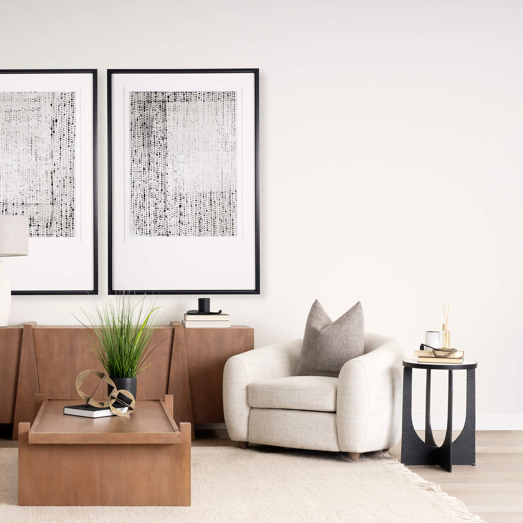 MERCANA PRESTON BLACK METAL ACCENT TABLE 69673