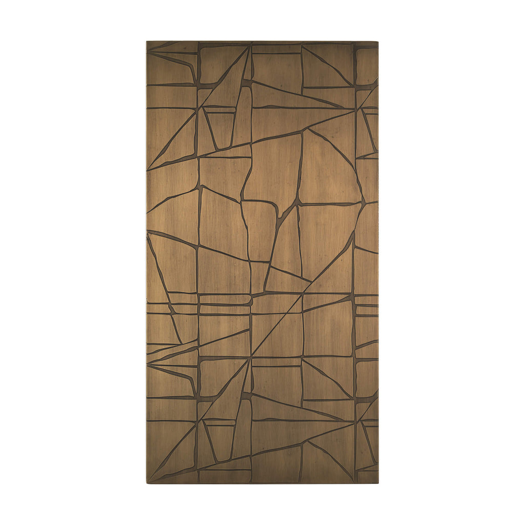 MERCANA ROHO PAINTED GOLD METAL WALL ART 70596
