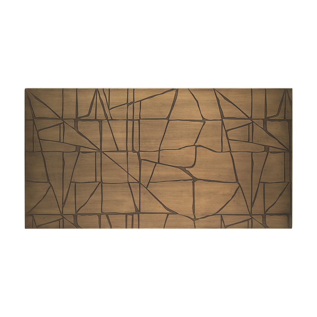 MERCANA ROHO PAINTED GOLD METAL WALL ART 70596