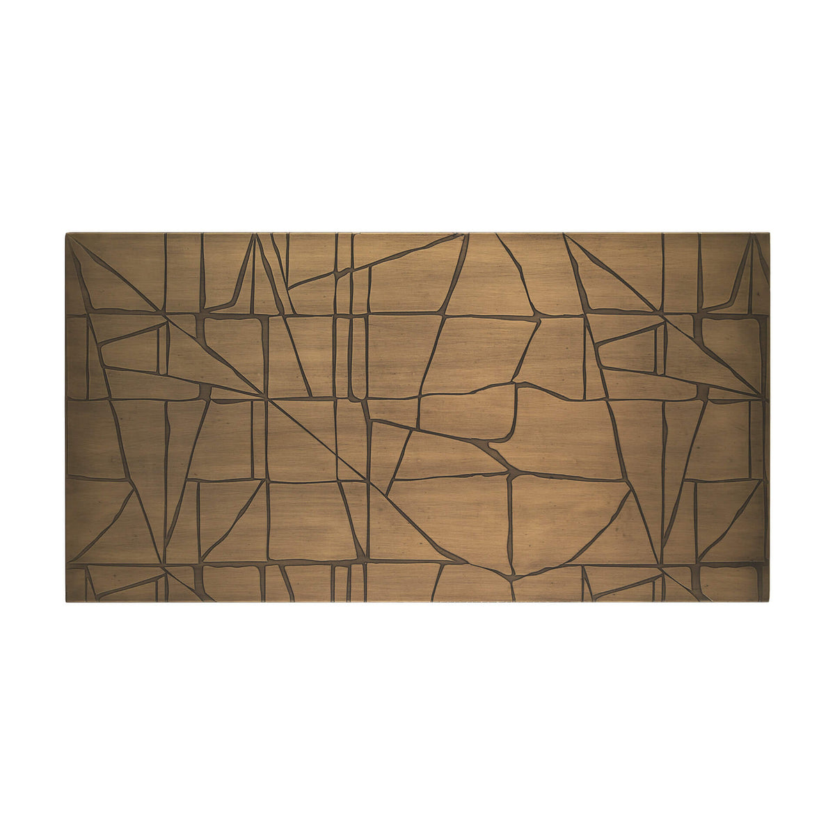 MERCANA ROHO PAINTED GOLD METAL WALL ART 70596