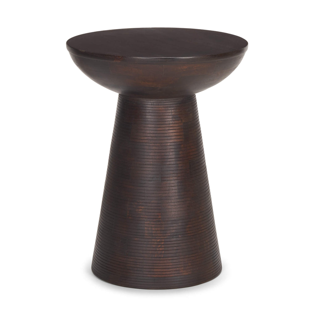 MERCANA NOVELL WOOD PEDESTAL ACCENT TABLE 70510