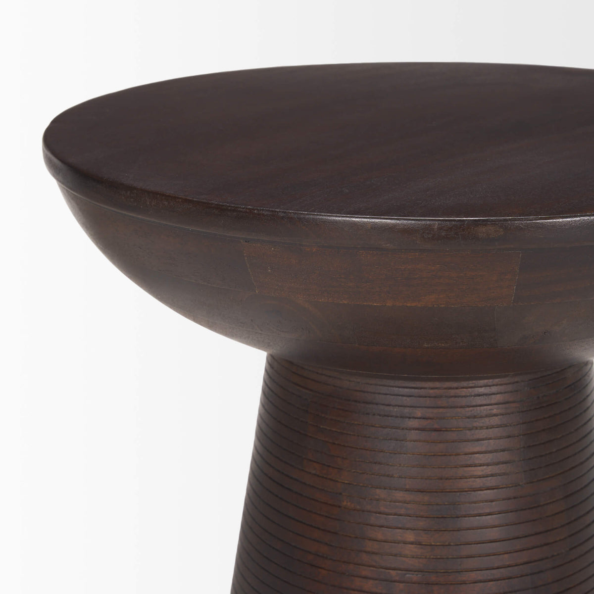 MERCANA NOVELL WOOD PEDESTAL ACCENT TABLE 70510