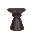 MERCANA PALMERA WOOD PEDESTAL ACCENT TABLE 70511