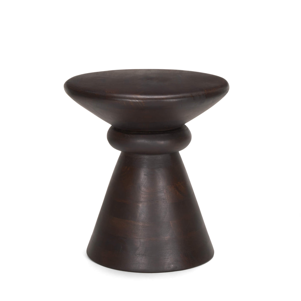MERCANA PALMERA WOOD PEDESTAL ACCENT TABLE 70511
