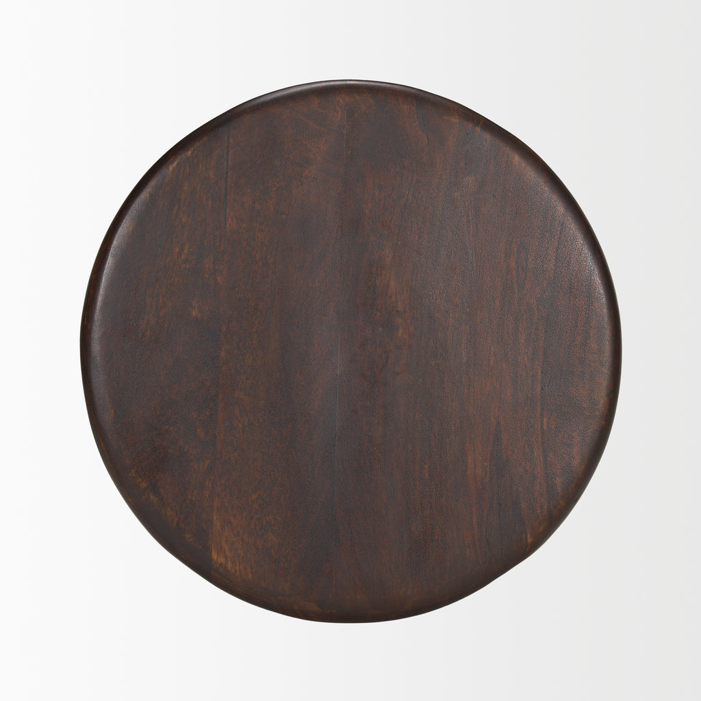 MERCANA PALMERA WOOD PEDESTAL ACCENT TABLE 70511