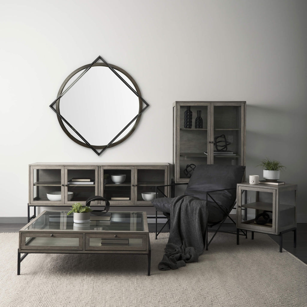 MERCANA NORBERT 46" BLACK MIRROR 69026