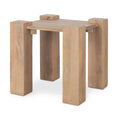 MERCANA  BETH WOOD SQUARE ACCENT TABLE 70633