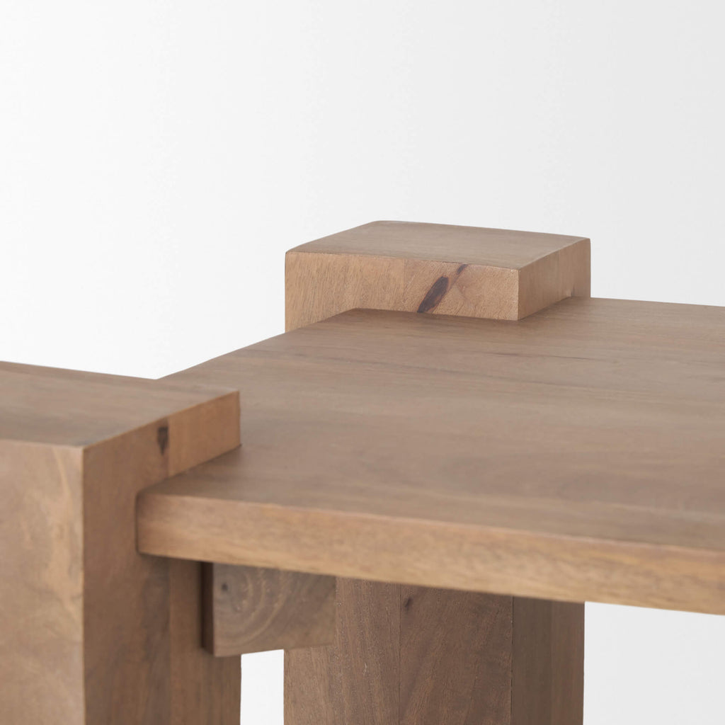 MERCANA  BETH WOOD SQUARE ACCENT TABLE 70633