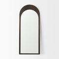 MERCANA CELESTE DARK BROWN WOOD FLOOR MIRROR 70621