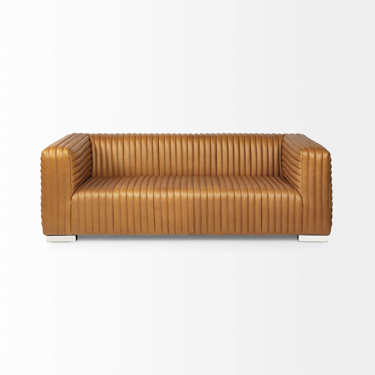 MERCANA RICCIARDO COGNAC LEATHER SOFA 70793