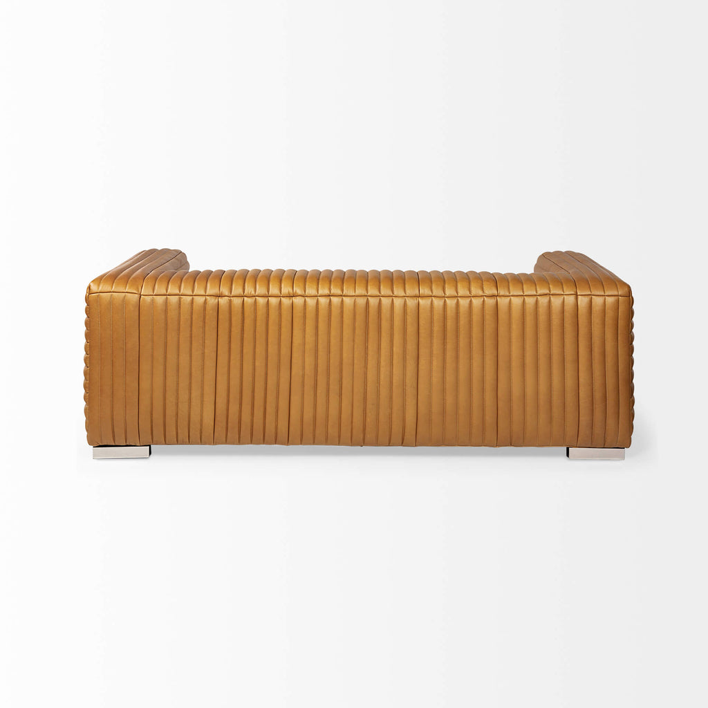 MERCANA RICCIARDO COGNAC LEATHER SOFA 70793