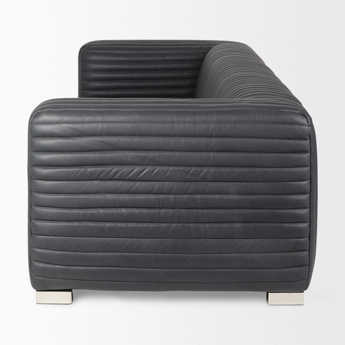 MERCANA RICCIARDO BLACK LEATHER SOFA 70794