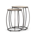 MERCANA CLAPP ROUND WOOD TOP NESTING TABLES 70595