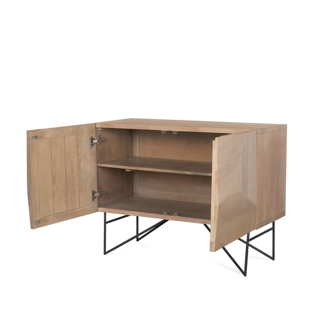 MERCANA DARWIN LIGHT BROWN ACCENT CABINET 70682
