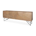 MERCANA DARWIN LIGHT BROWN 4 DOOR SIDEBOARD 70683