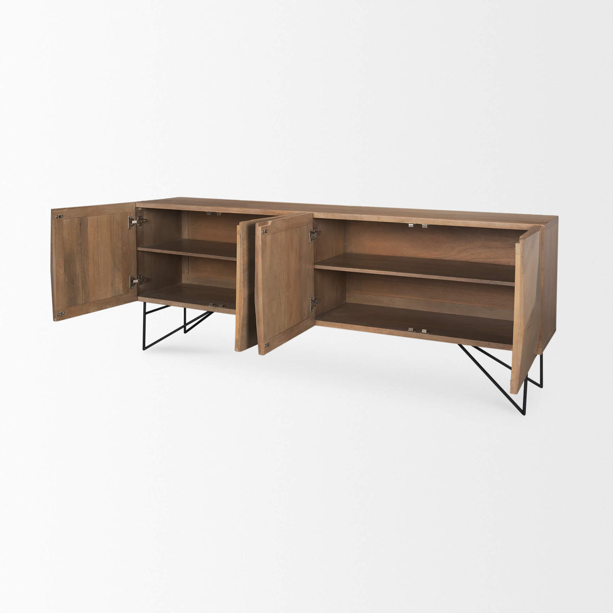 MERCANA DARWIN LIGHT BROWN 4 DOOR SIDEBOARD 70683