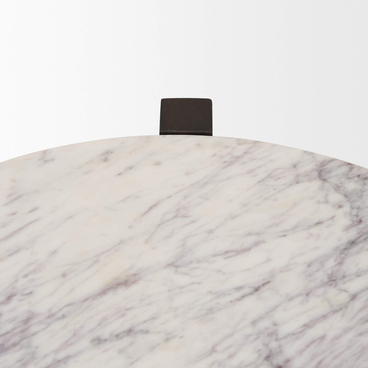 MERCANA  BIANCA MARBLE ROUND ACCENT TABLE 70680