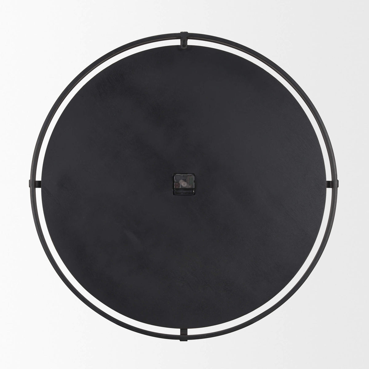 MERCANA RANI MATTE BLACK/WOOD  WALL CLOCK 70691