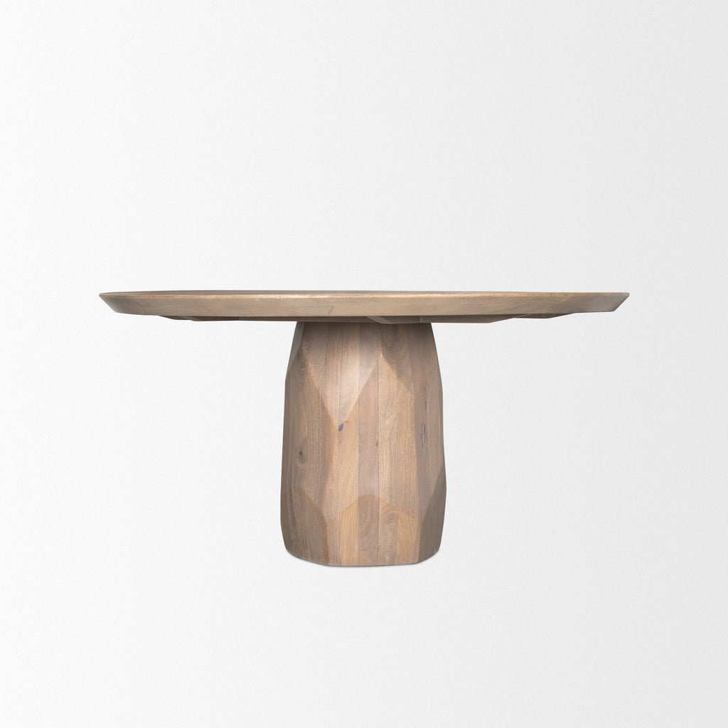 MERCANA FITZGERALD LIGHT BROWN WOOD DINING TABLE 70570-AB