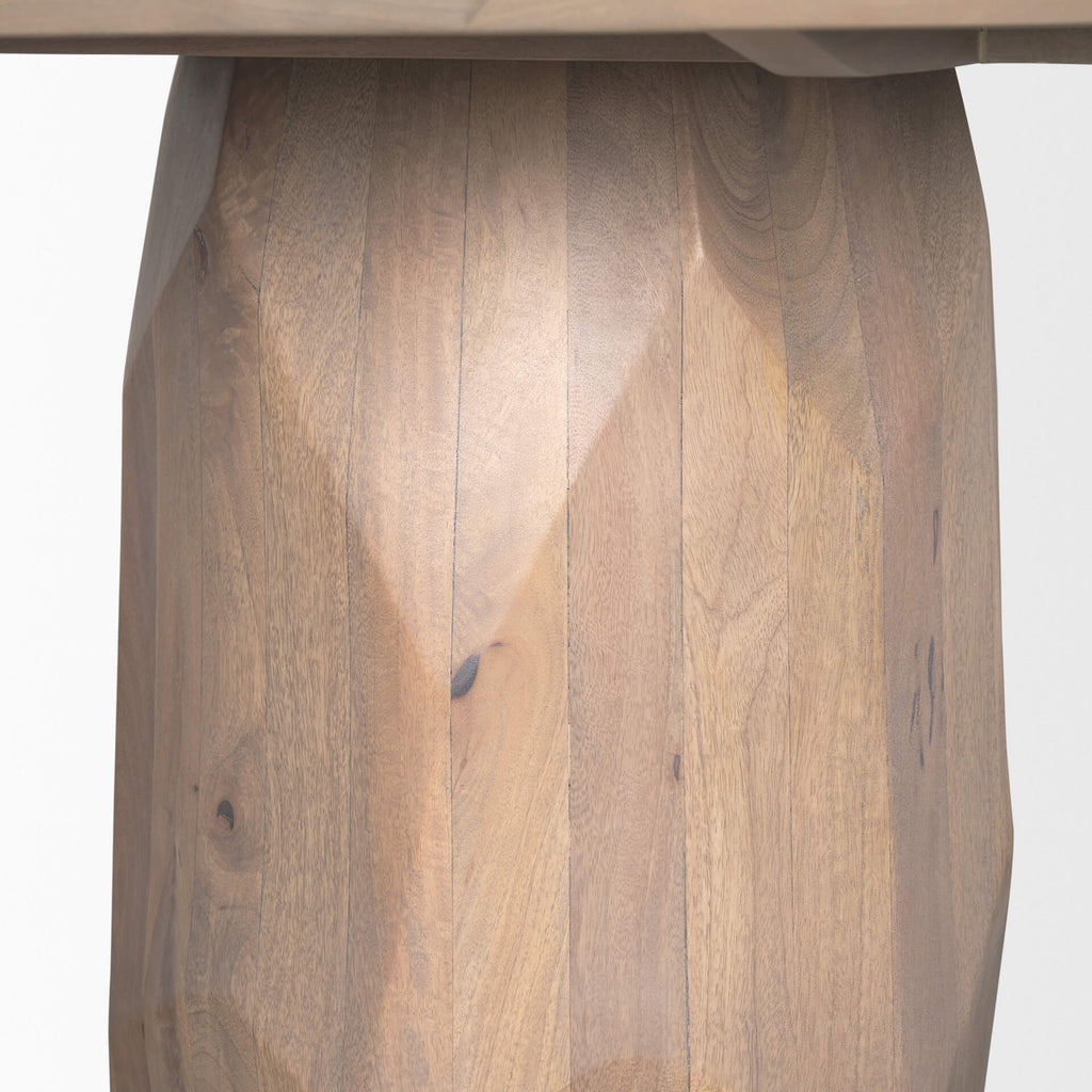 MERCANA FITZGERALD LIGHT BROWN WOOD DINING TABLE 70570-AB