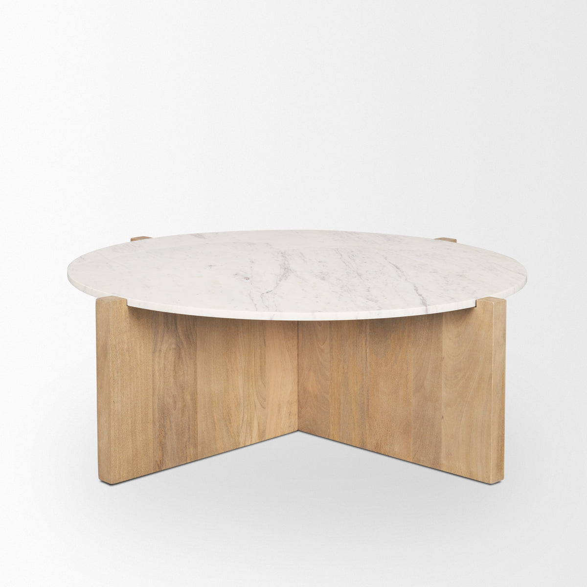 MERCANA BIANCA ROUND MARBLE COFFEE TABLE 70647-AB