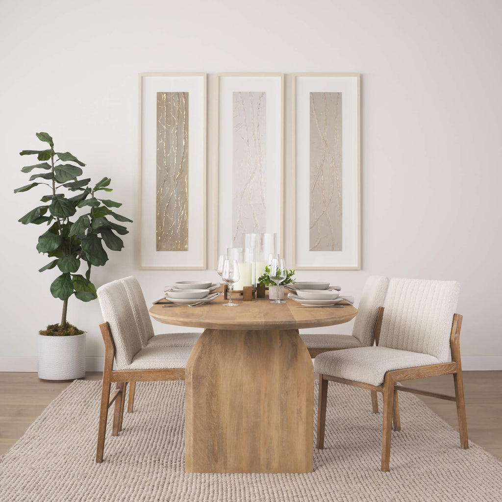 MERCANA ISLA LIGHT BROWN WOOD DINING TABLE 70560-AB