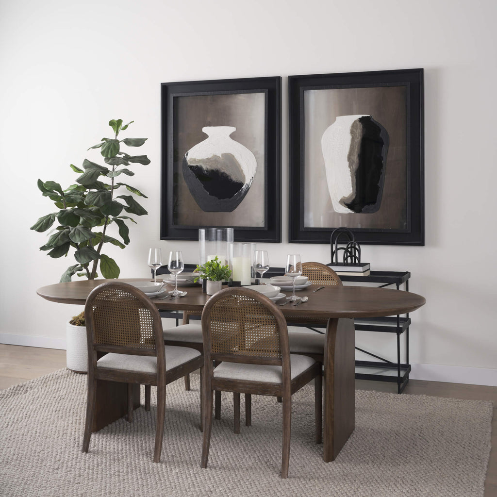 MERCANA ISLA DARK BROWN WOOD DINING TABLE 70559-AB