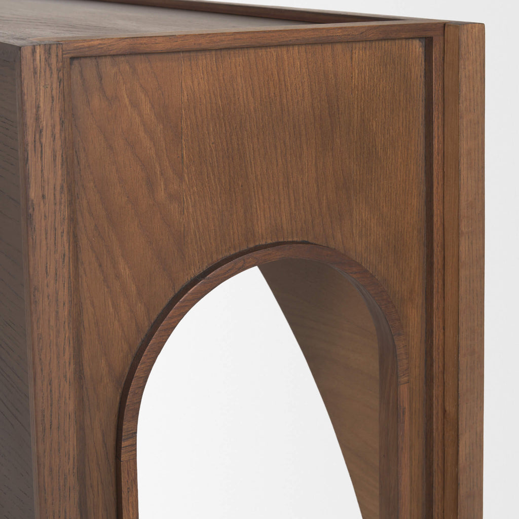 MERCANA LARAYA MEDIUM WOOD CONSOLE TABLE 70733