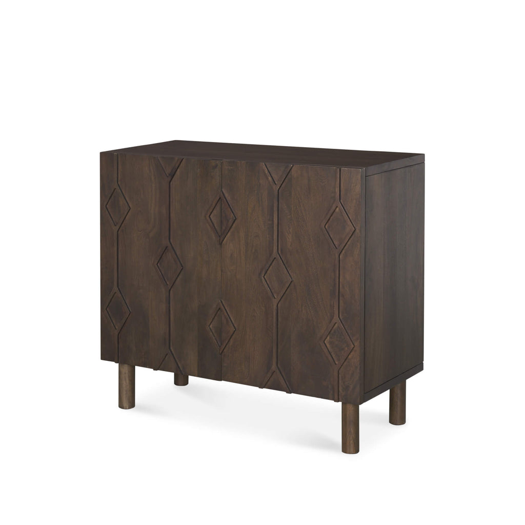 MERCANA HEERA DIAMOND MOTIF ACCENT CABINET 70645