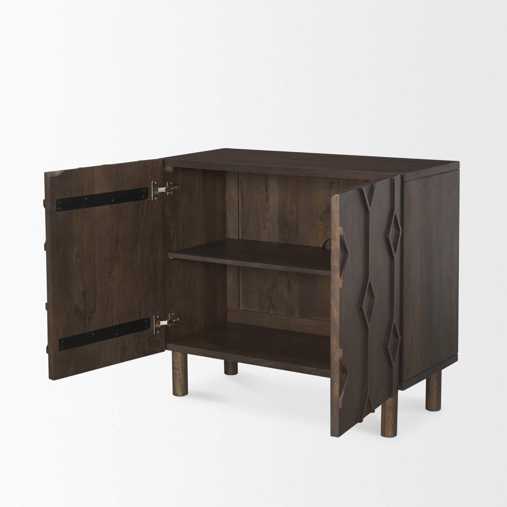 MERCANA HEERA DIAMOND MOTIF ACCENT CABINET 70645