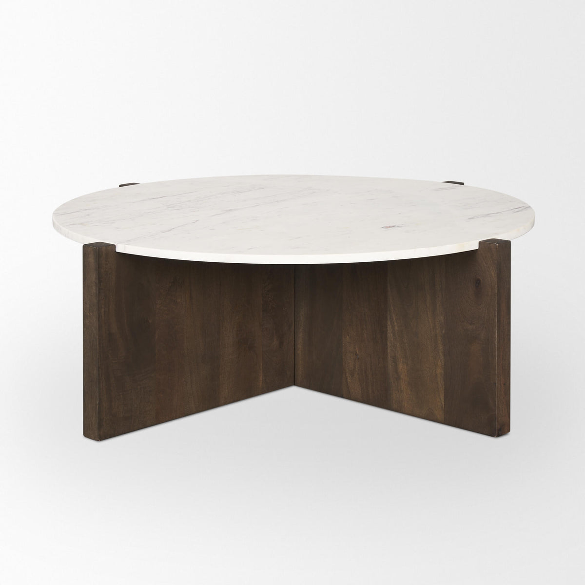 MERCANA BIANCA ROUND MARBLE COFFEE TABLE 70648-AB