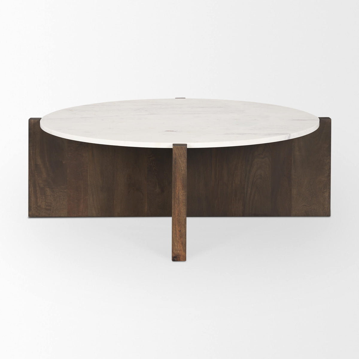 MERCANA BIANCA ROUND MARBLE COFFEE TABLE 70648-AB