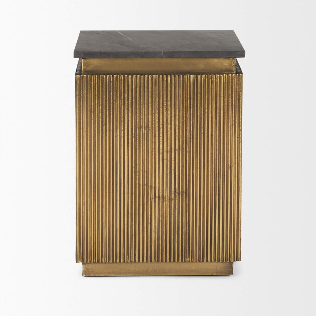 MERCANA SATIMA SQUARE FLUTED ACCENT TABLE 70778