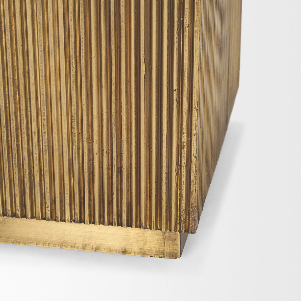 MERCANA SATIMA SQUARE FLUTED ACCENT TABLE 70778