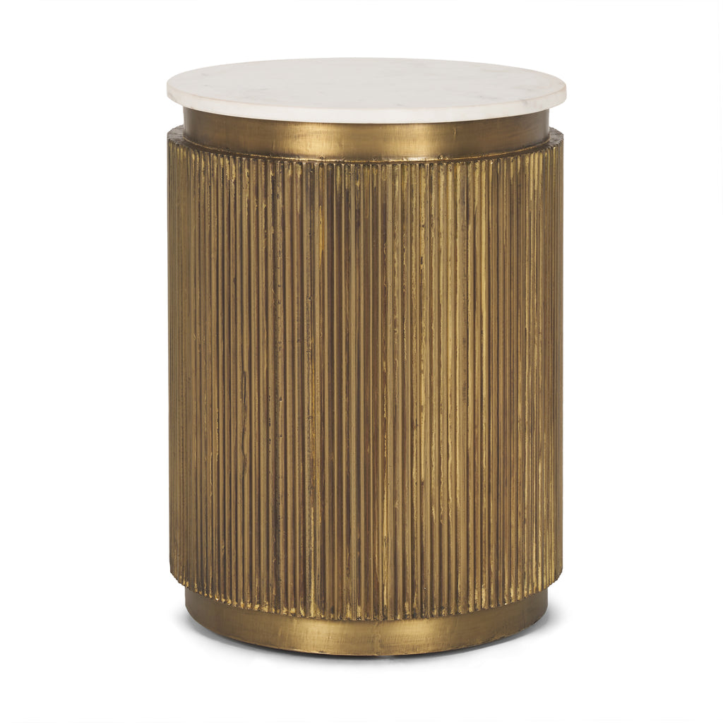 MERCANA SATIMA ROUND FLUTED ACCENT TABLE 70777