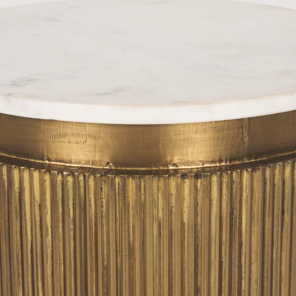 MERCANA SATIMA ROUND FLUTED ACCENT TABLE 70777