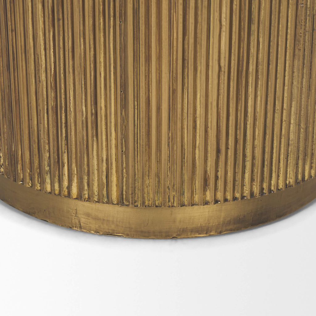 MERCANA SATIMA ROUND FLUTED ACCENT TABLE 70777