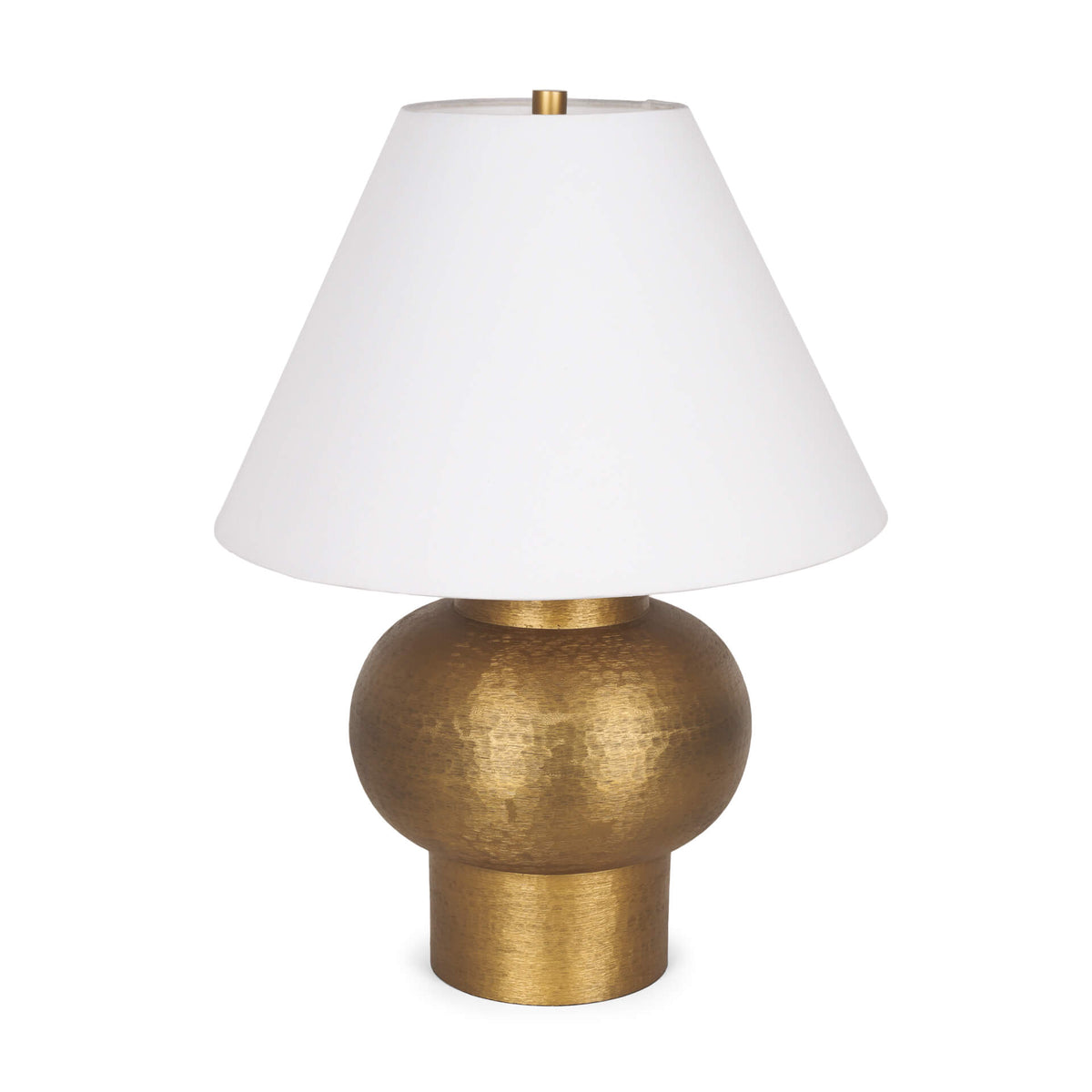 MERCANA SALAAH ANTIQUED GOLD BRUSHED METAL TABLE LAMP 70747
