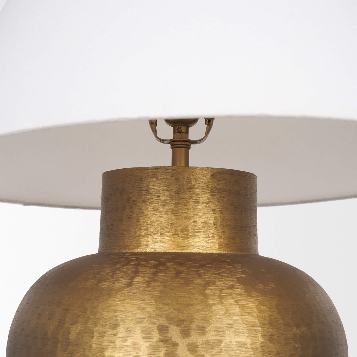 MERCANA SALAAH ANTIQUED GOLD BRUSHED METAL TABLE LAMP 70747