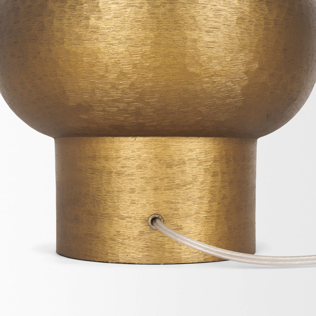 MERCANA SALAAH ANTIQUED GOLD BRUSHED METAL TABLE LAMP 70747