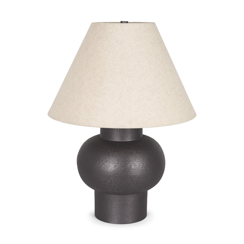 MERCANA SALAAH BLACK BRUSHED METAL TABLE LAMP 70748