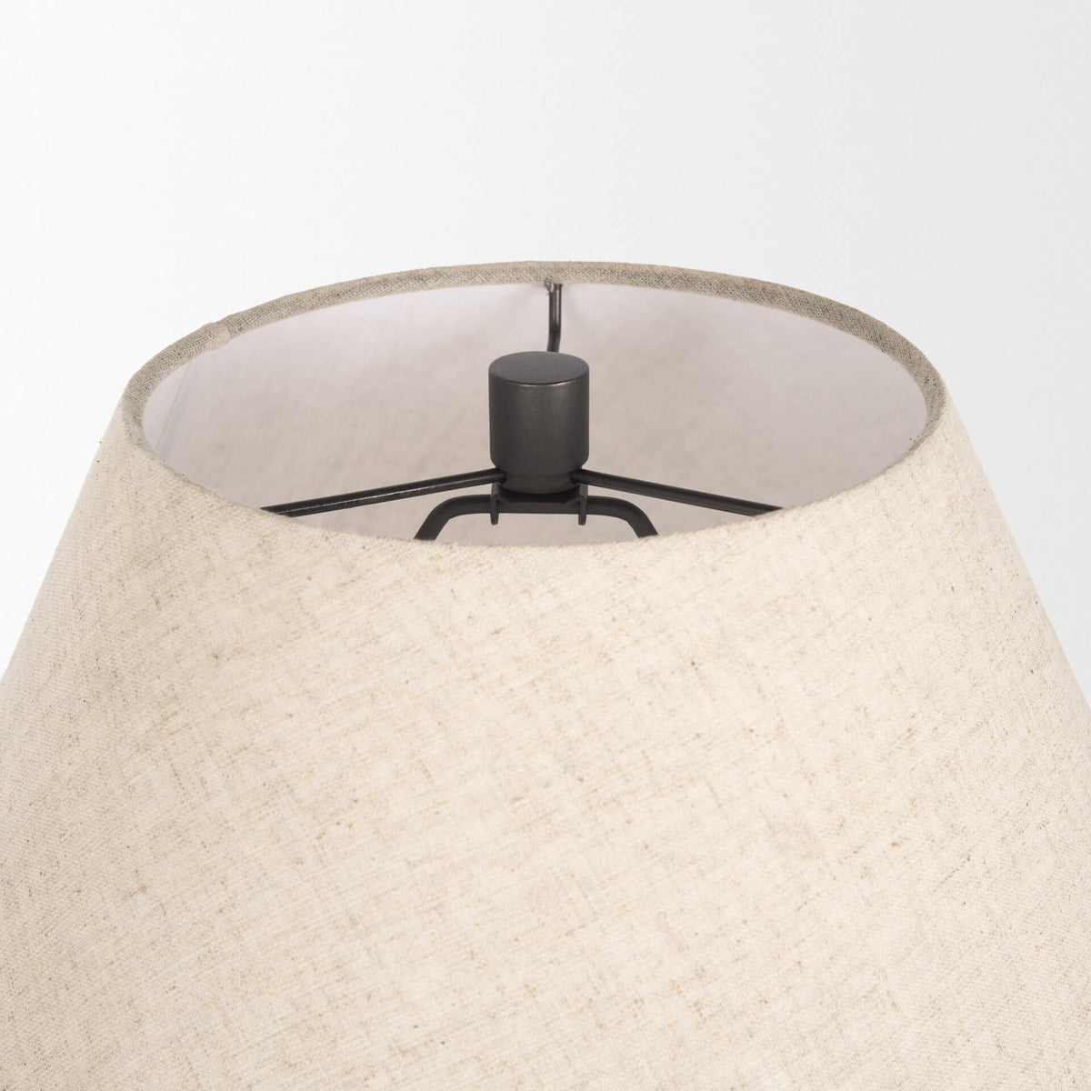 MERCANA SALAAH BLACK BRUSHED METAL TABLE LAMP 70748