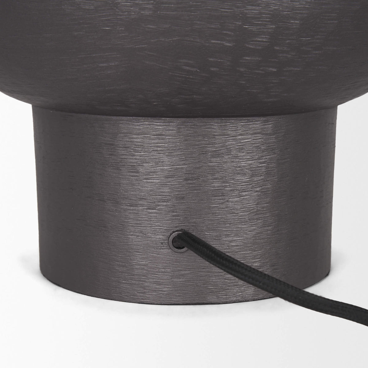 MERCANA SALAAH BLACK BRUSHED METAL TABLE LAMP 70748