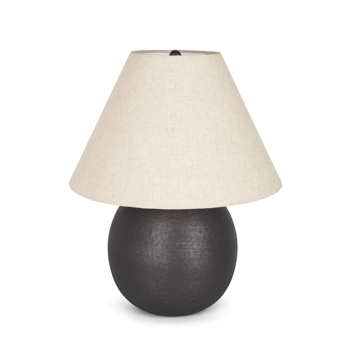 MERCANA SADIYAH BLACK BRUSHED METAL TABLE LAMP 70750