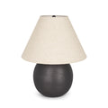MERCANA SADIYAH BLACK BRUSHED METAL TABLE LAMP 70750