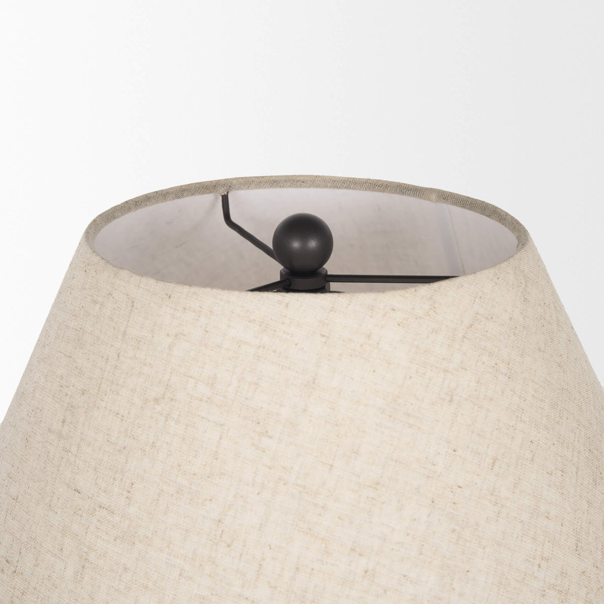 MERCANA SADIYAH BLACK BRUSHED METAL TABLE LAMP 70750